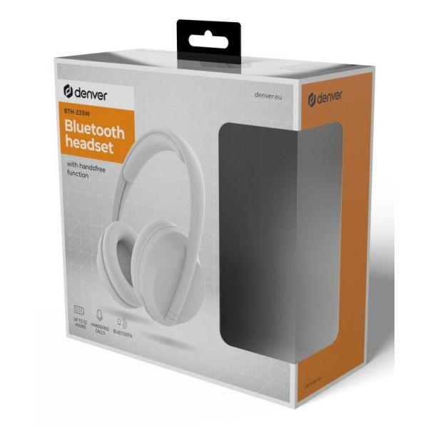 Auscultadores DENVER BTH-235W (Binaural - Supra-aural - Sem fios - Branco), miniatura 3
