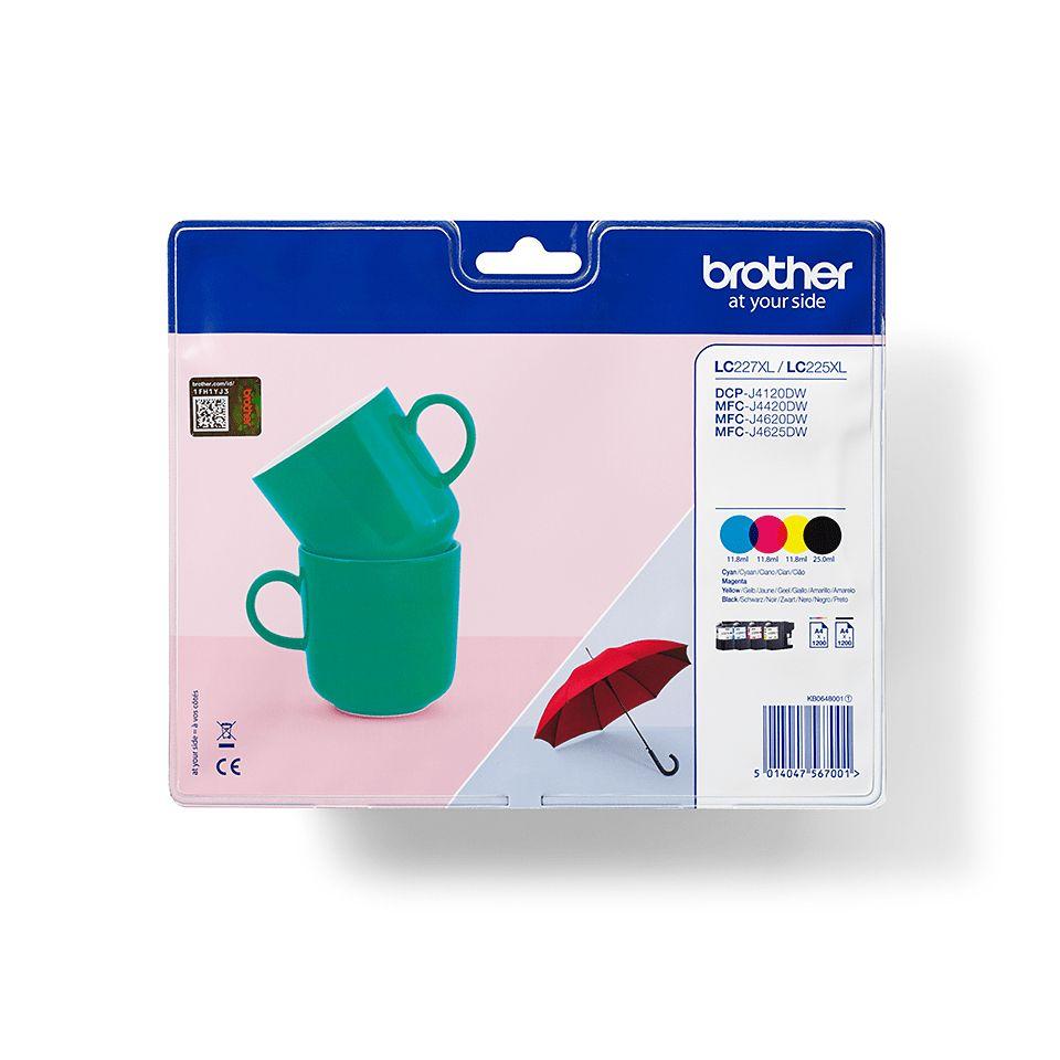 Pack de Tinteiros BROTHER LC227XLVALBP (1200 páginas - Preto, Ciano, Magenta e Amarelo)