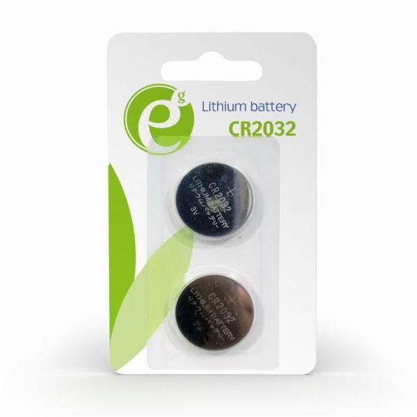 Pilha de Botão GEMBIRD CR2032 (Lítio - 3 V - 220 mAh - 2 Unidades), miniatura 2