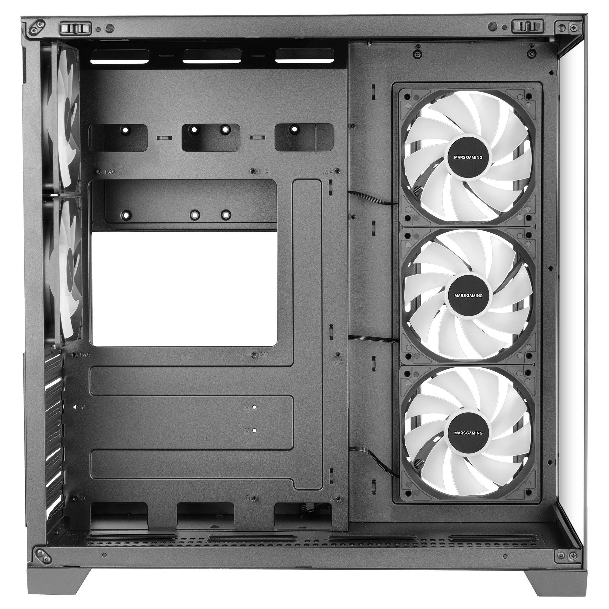 Caixa PC MARS GAMING MCVPRO (Midi Tower - ATX, micro ATX, Mini-ITX - Preto), miniatura 7