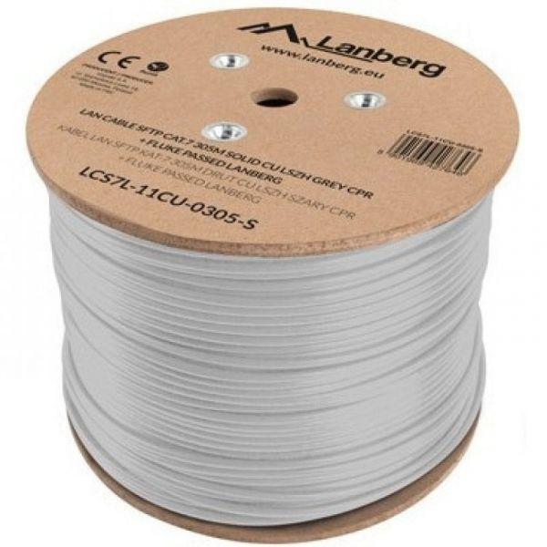 Cabo de Rede LANBERG LCS7L-11CU-0305-S (305 m - Cat7 - Branco), miniatura 2