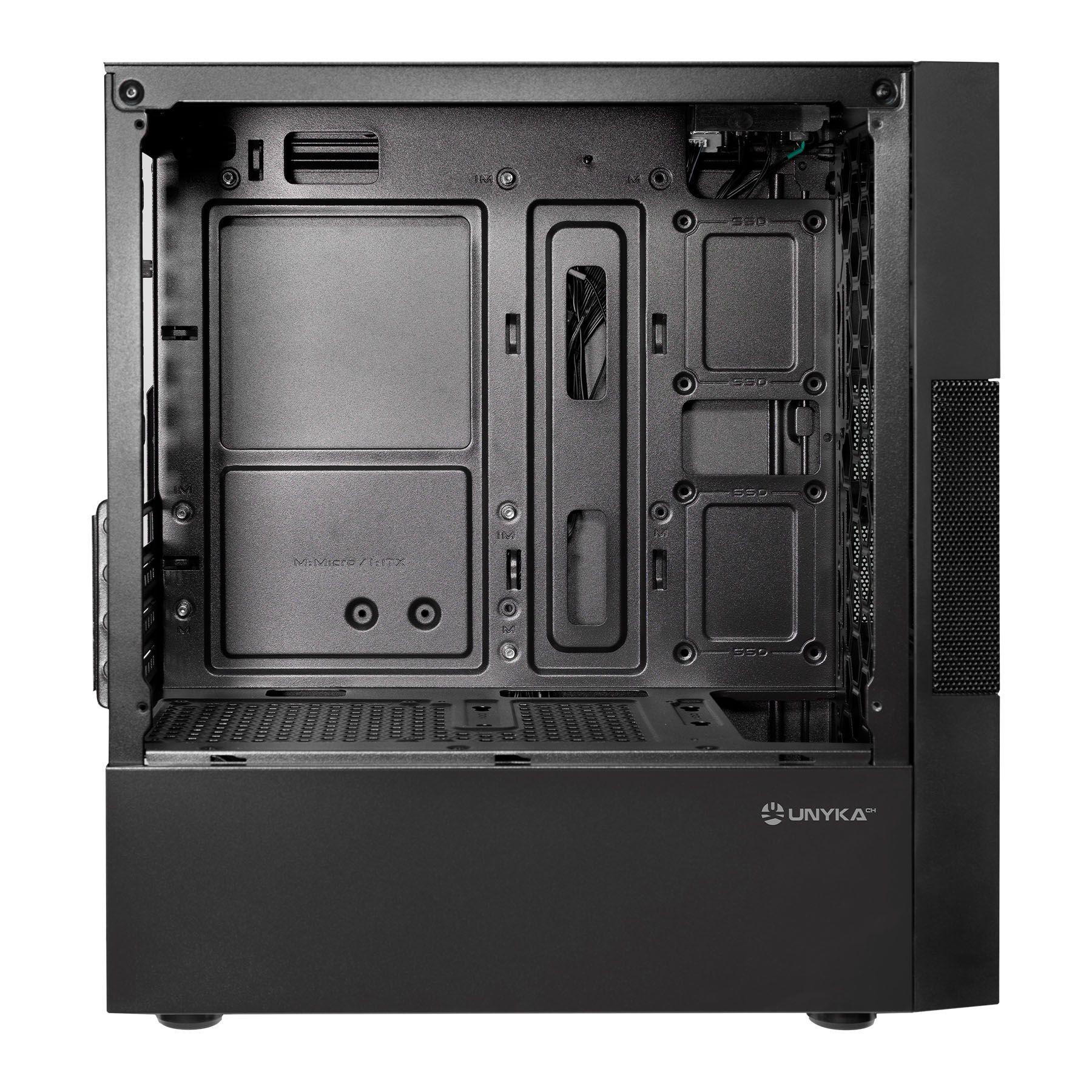 Caixa PC UNYKACH Aero C25 (ITX, micro ATX - 500 W - Micro Tower - Preto) — miniatura 2