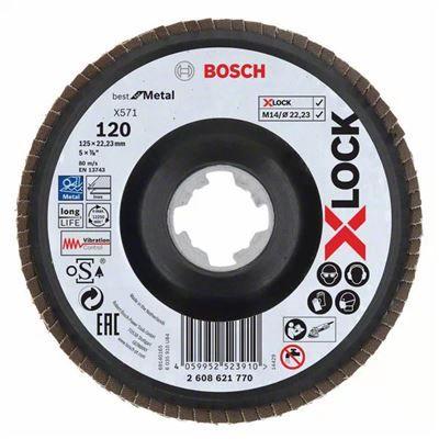 Disco de Lamelas para Metal BOSCH X571 (Plástico - Branco)