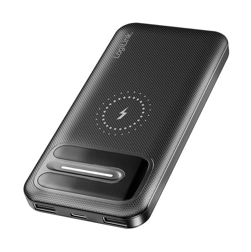 Bateria Externa LOGILINK PA0343RF (10000 mAh - 10,5 W - USB Type-C - Preto)
