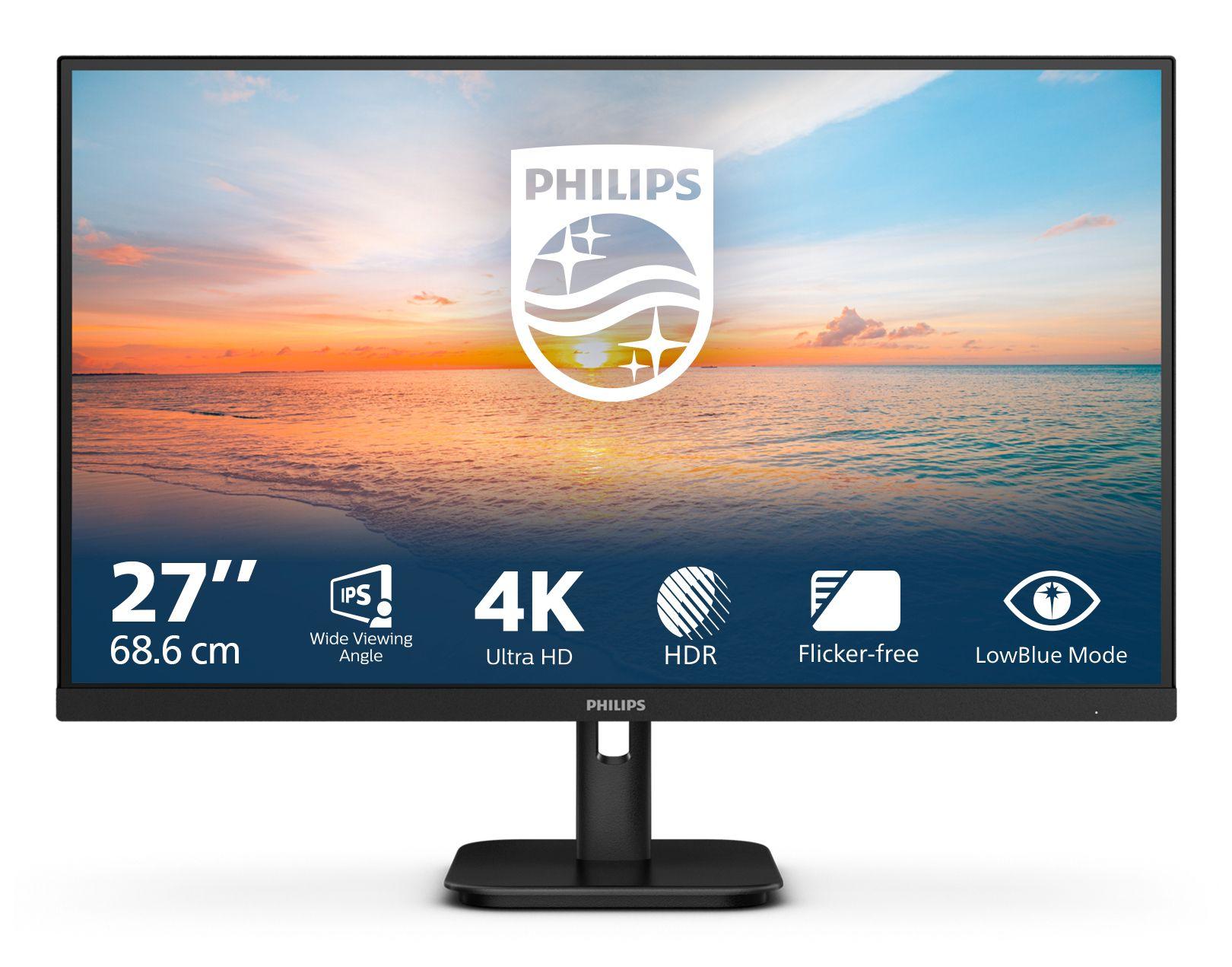 Monitor PHILIPS 27E1N1800A/00 (27" - IPS - 60 Hz - Preto)