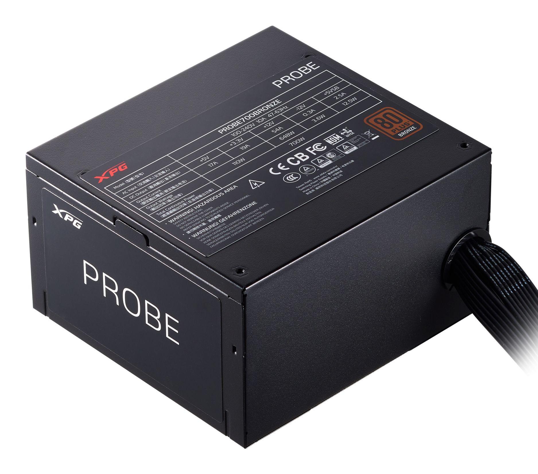 Fonte de Alimentação XPG PROBE 700 BRONZE (ATX - 80 PLUS Bronze - Não modular - Preto), miniatura 3