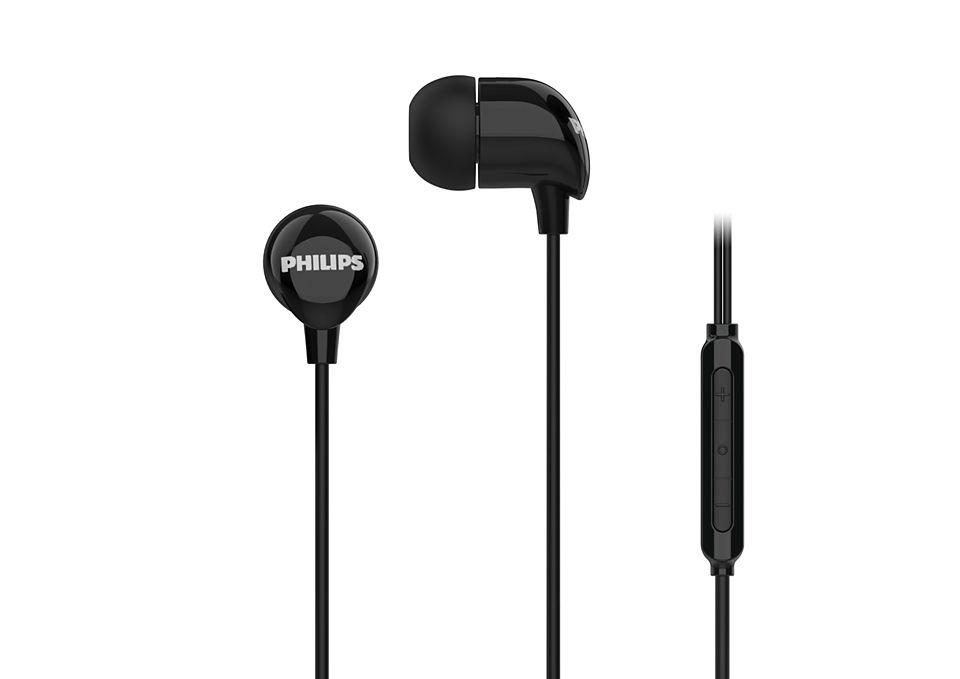 Auscultadores PHILIPS TAE2146BK/00 (Binaural - Com fios - Intra-aural - Preto)