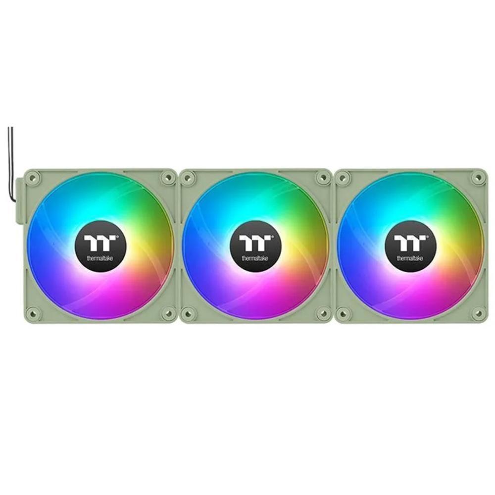 Ventoinhas Inversas para Caixa de PC THERMALTAKE CT120 EX ARGB (ARGB multicolor - 2,28 W - Verde Matcha)