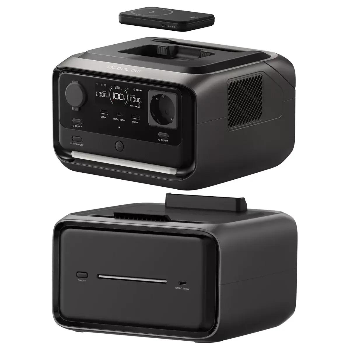 Estação de Energia Portátil ECOFLOW RIVER 3 Max Plus Wireless (858Wh - 600W) — miniatura 3