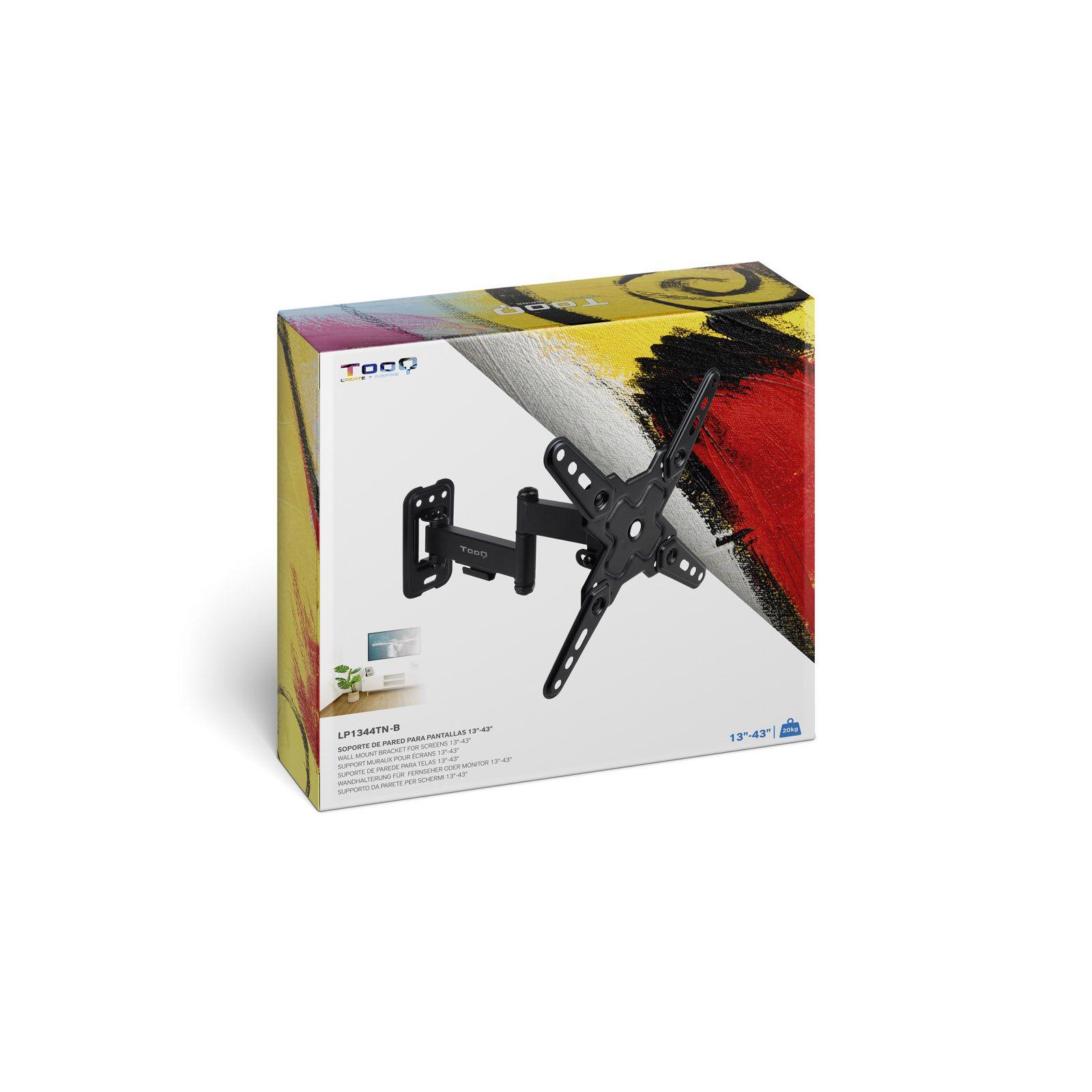 Suporte de Parede TV TOOQ LP1344TN-B (200 x 200 mm - 75 x 75 mm - 109,2 cm - Preto), miniatura 5