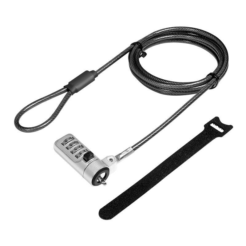 Cadeado Antirroubo LOGILINK NBS010 (Noble Lock - Combinação de 10000 - Preto e Prateado)