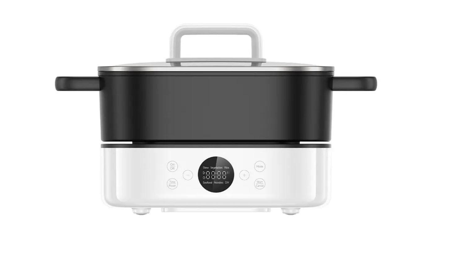 Panela Multifuncional XIAOMI Hot Pot Cooker BHR9704EU (Altura 23,7 cm - Preto e Branco)