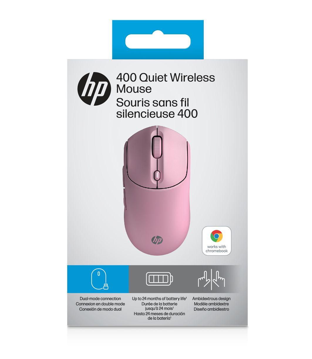 Rato HP 400 Dual (Ambidestro - 6000 DPI - RF Wireless + Bluetooth - Rosa) — miniatura 10