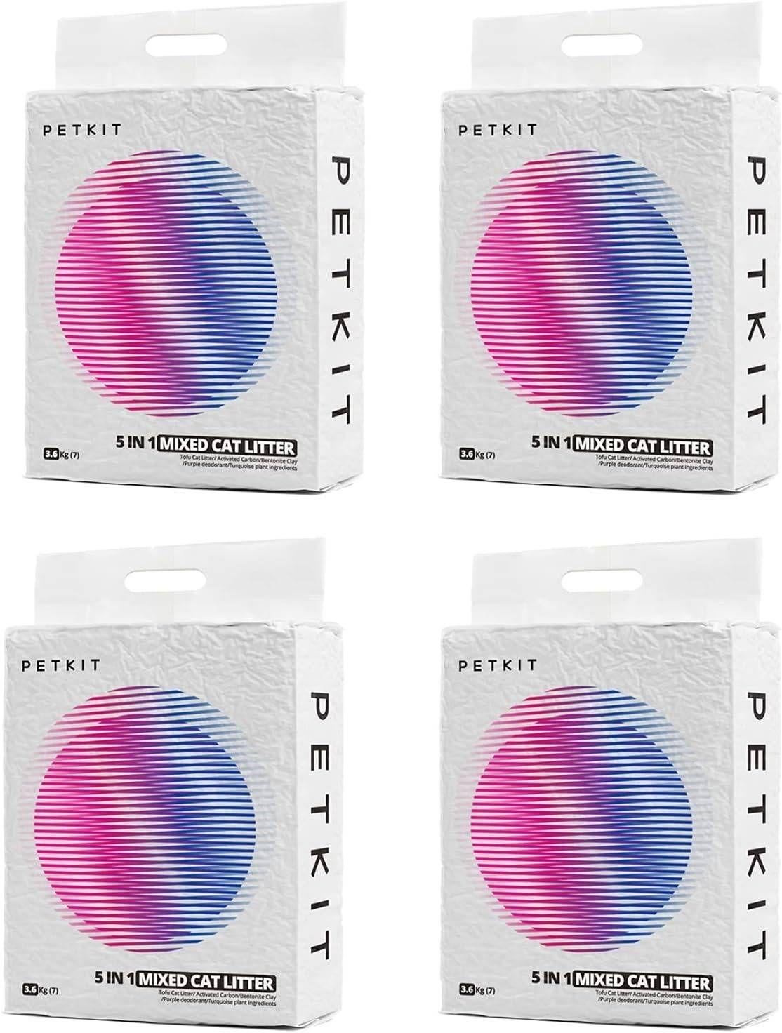 Caixa de Areia PETKIT Mixed Cat Litter (5 em 1 - Pack de 4)