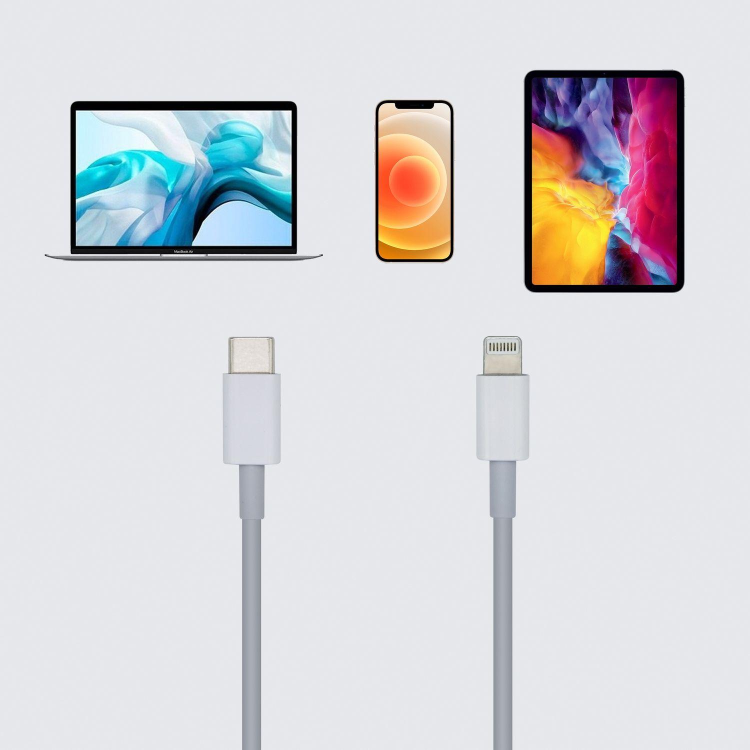 Cabo Lightning para USB-C AISENS A102-0443 (2 m - USB C - Lightning - Branco) — miniatura 3