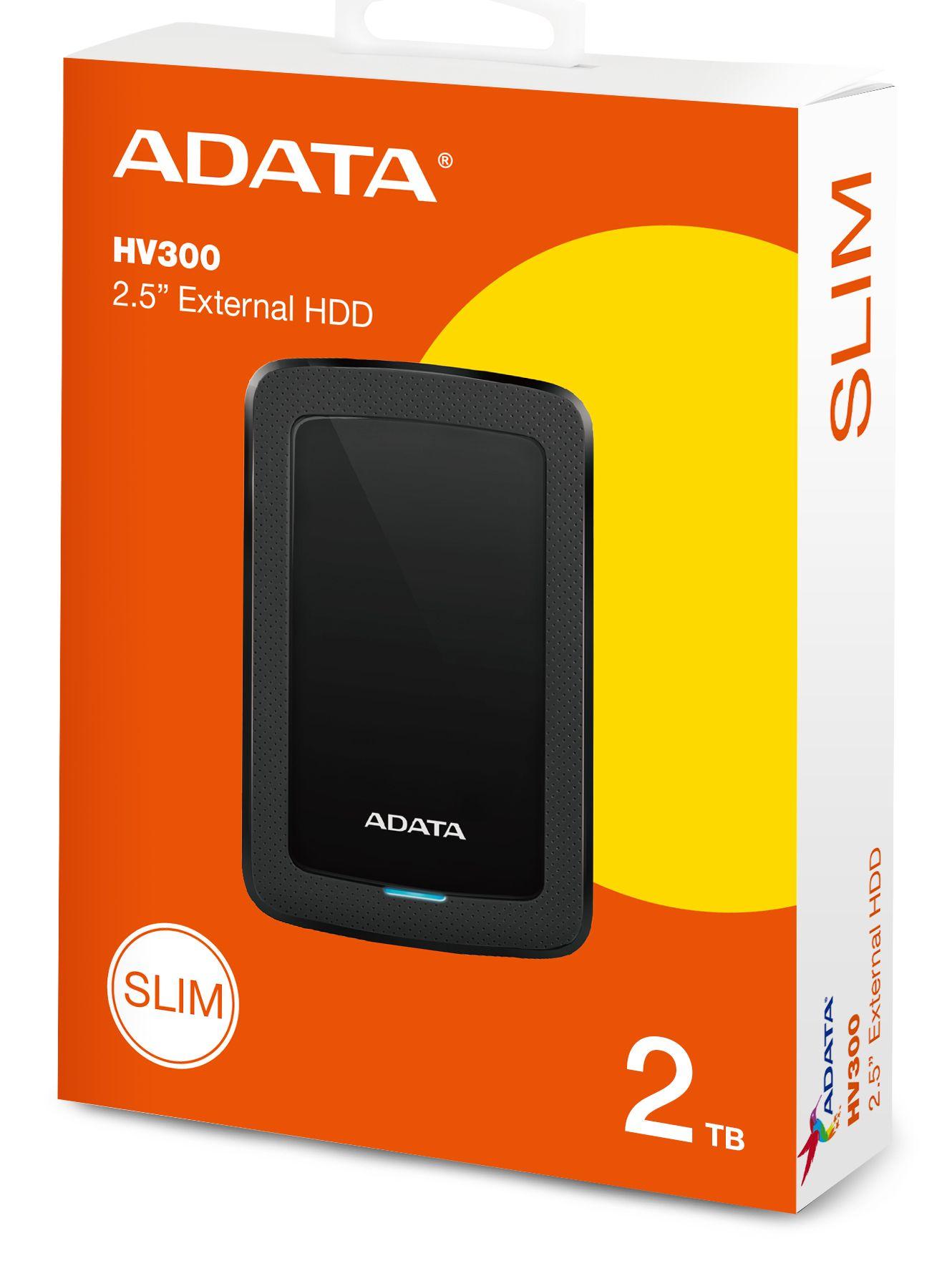 Disco Rígido Externo ADATA DashDrive HV300 (2 TB - 2,5" - USB 3.2 Gen 1 - Preto) — miniatura 5