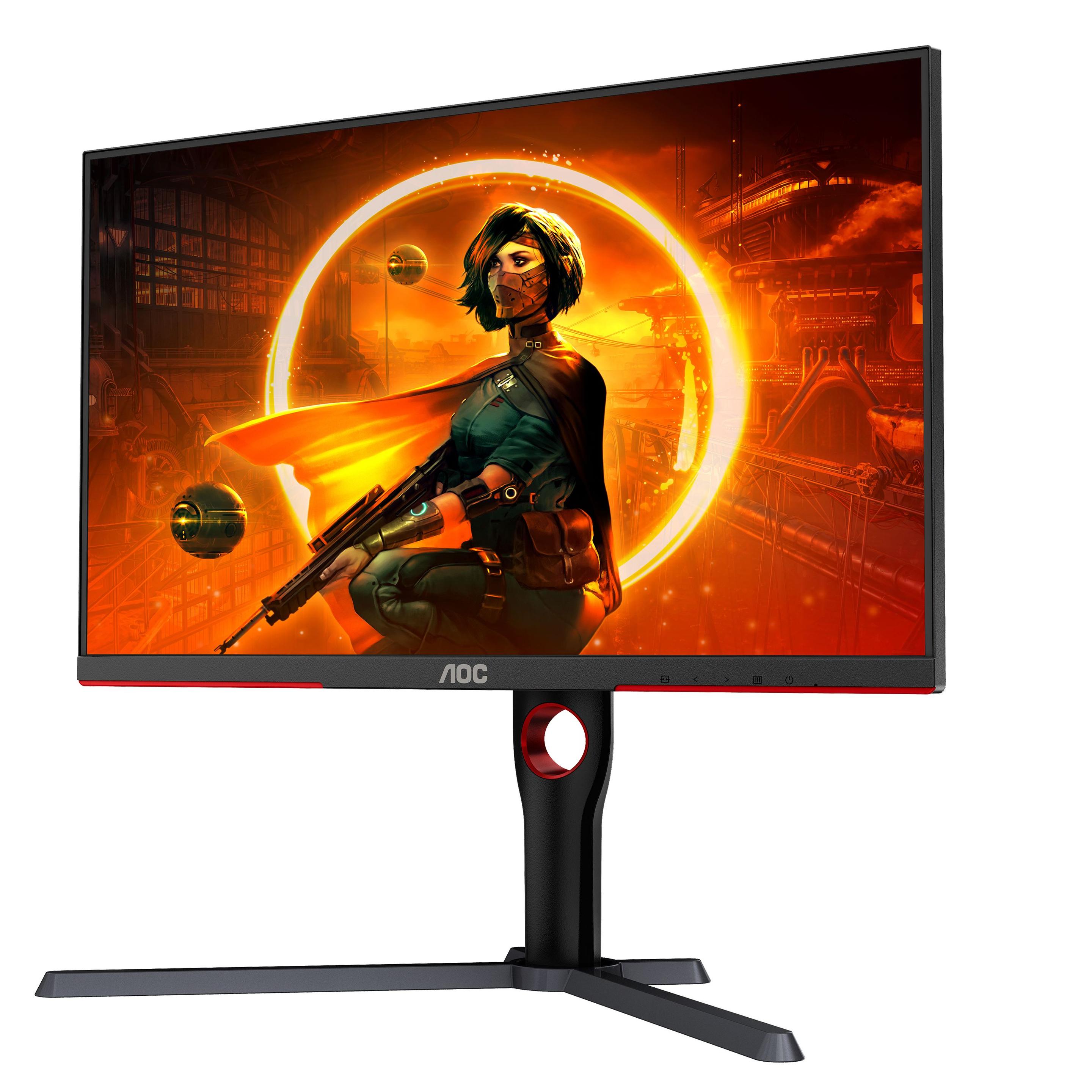 Monitor AOC Q27G3XMN/BK (27" - Fast VA - 180 Hz - Preto/Vermelho) — miniatura 6