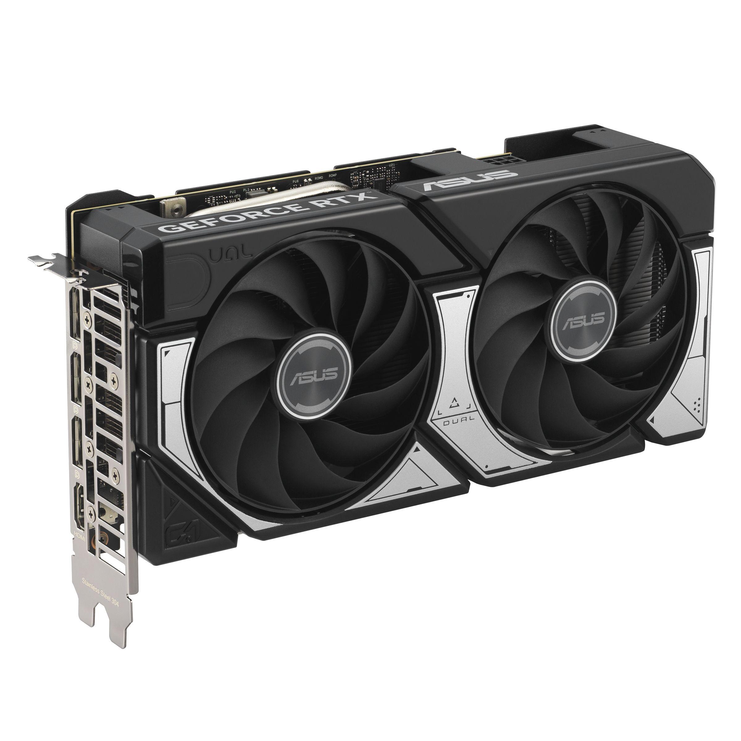 Placa Gráfica ASUS Dual RTX5060TI-O16G (GeForce RTX 5060 Ti - 28 Gbps - 16 GB - Preto e Cinzento), miniatura 2