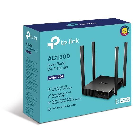 Router TP-LINK Archer C54 (Wi-Fi 5 - 867 Mbit/s - Banda dupla - Preto) — miniatura 4