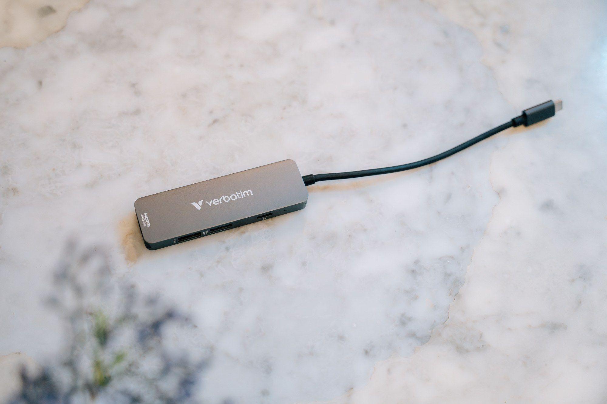 Hub USB-C VERBATIM 32155 (0,15 m - Cinzento), miniatura 6