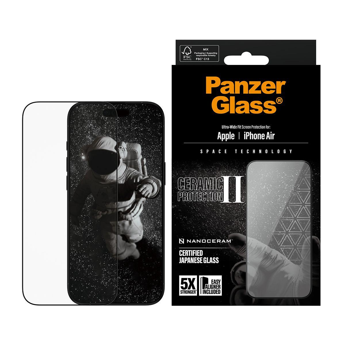 Protetor de Ecrã PANZERGLASS Ceramic II para iPhone Air (Apple iPhone Air - Apple - Transparente), miniatura 2