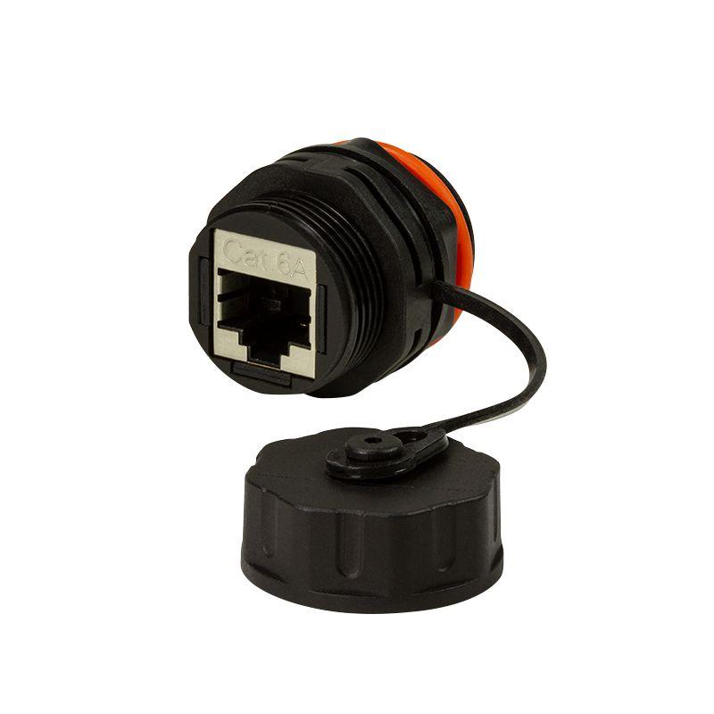 Acoplador RJ45 LOGILINK NP0083 (Preto e Laranja)