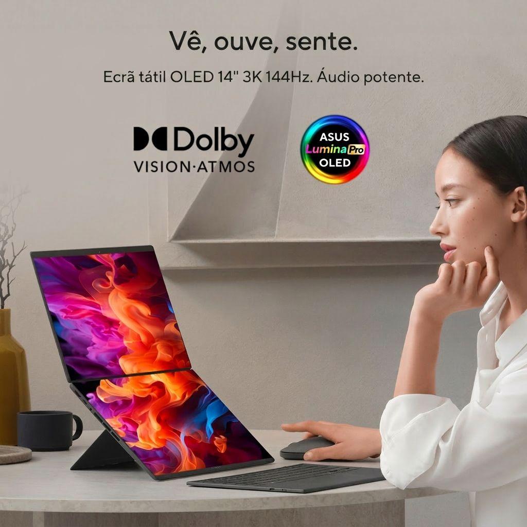 Portátil 2 em 1 ASUS Zenbook Duo UX8407AA (Windows 11 Pro, 64 bits - Intel Core Ultra 9 - 386H - Cinzento), miniatura 5