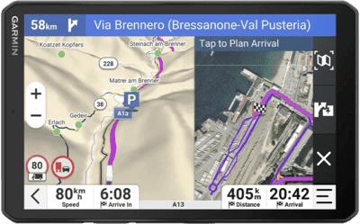 Navegador GPS para Camião GARMIN dēzl LGV820 (8'' - 32 GB - Preto)
