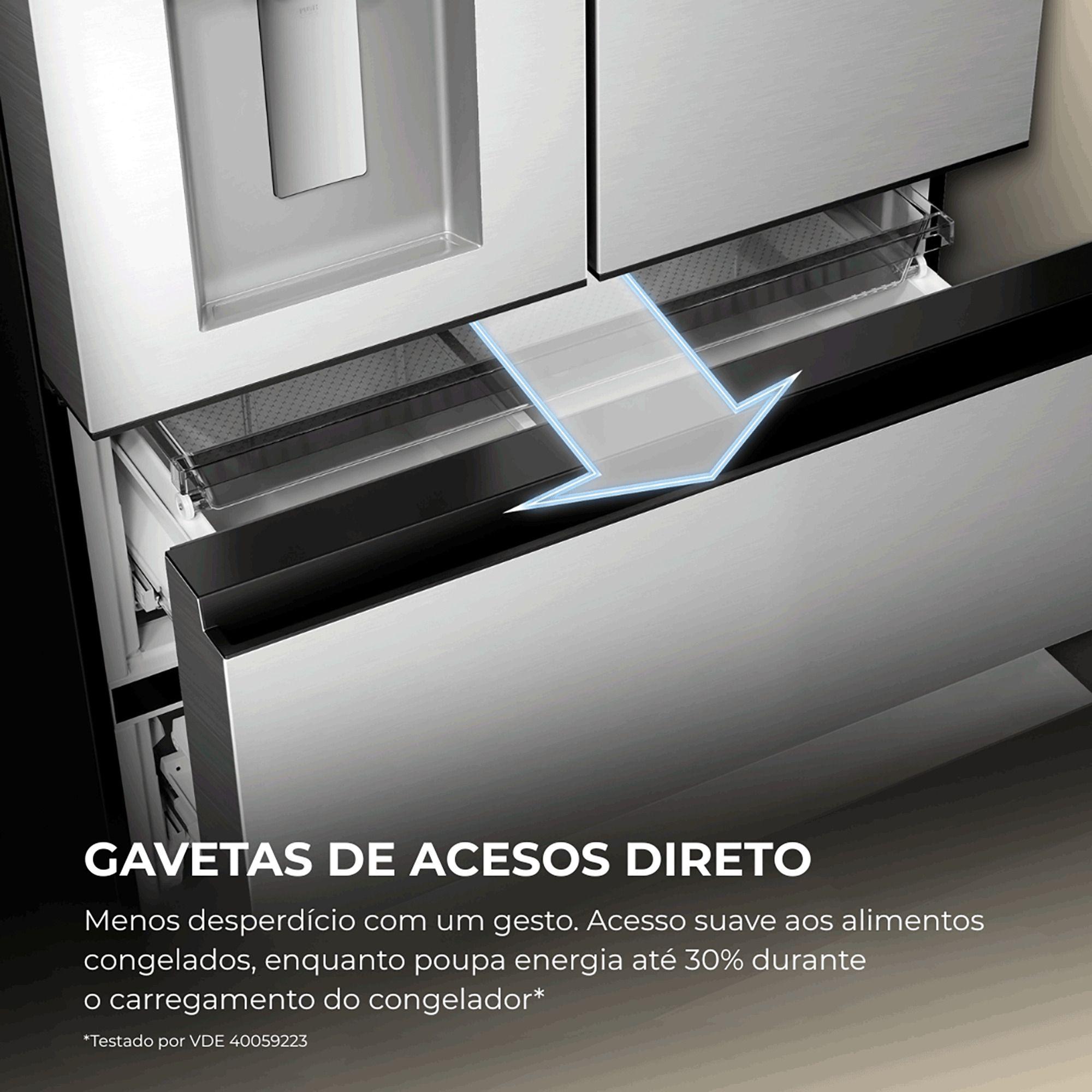 Frigorífico Americano Independente HAIER HFR59F18CWMM (700 L - hOn - 182,5x90,5x73,8 cm - Inox/Platina), miniatura 21