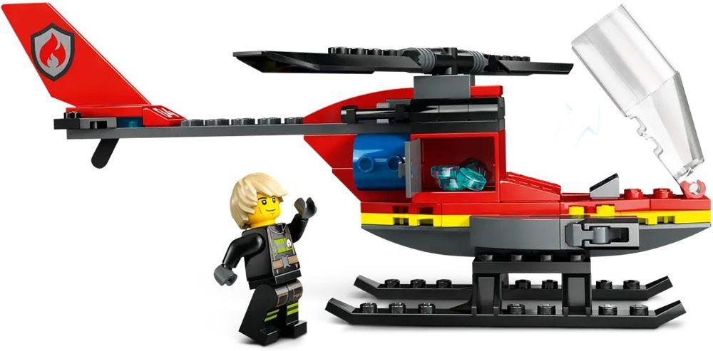 LEGO 60411 City Helicóptero de Resgate dos Bombeiros (5+ anos - 85 peças) — miniatura 4