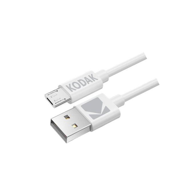 Cabo USB-A para Micro-USB KODAK 30425828 (1 m - Micro-USB A - USB A - Branco)