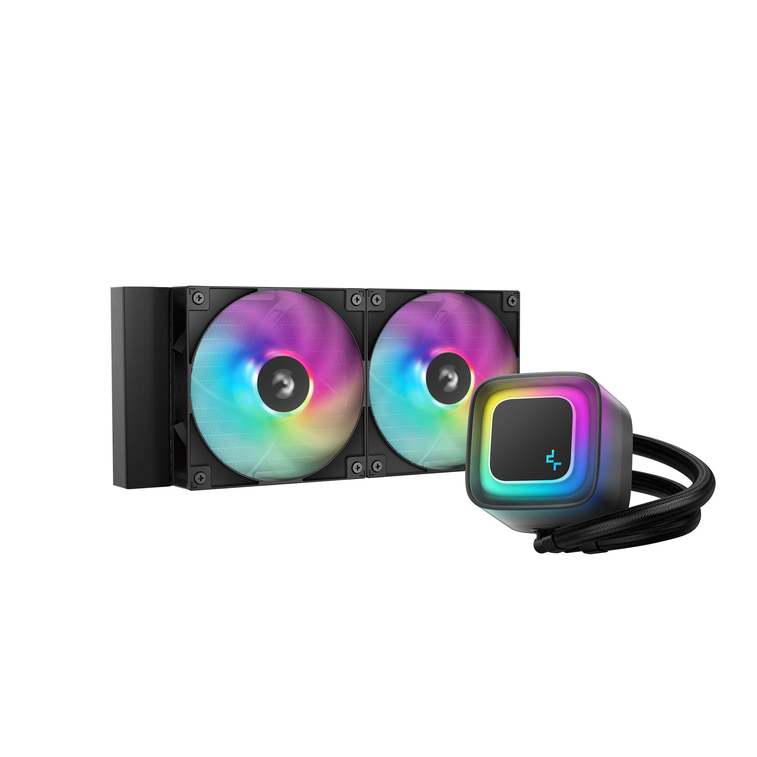 Sistema de Refrigeração Líquida AIO DEEPCOOL LE240 V2 (12 cm - 2100 RPM - 4-pin - Preto)