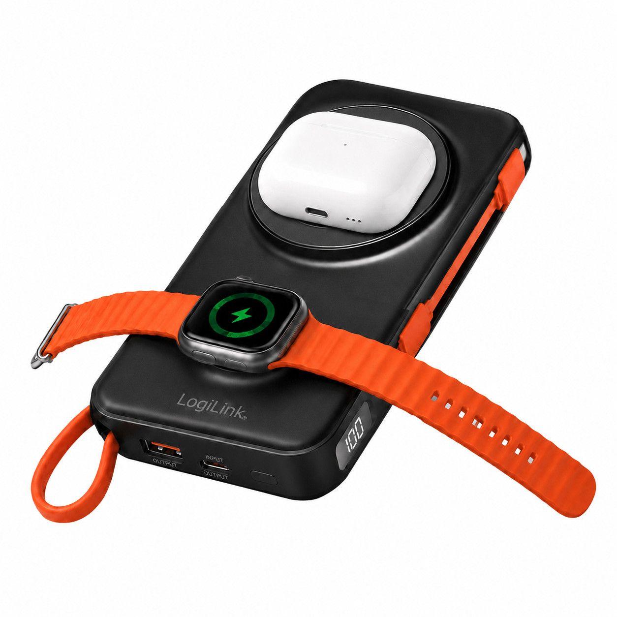 Powerbank Magnética LOGILINK PA0373 (10000 mAh - Preto), miniatura 2