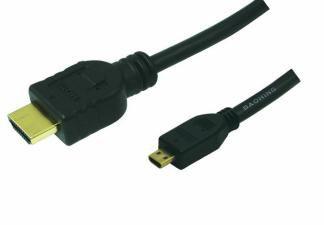 Cabo HDMI para Micro HDMI LOGILINK CH0030 (1 m - HDMI Tipo A - HDMI Tipo D - Preto)