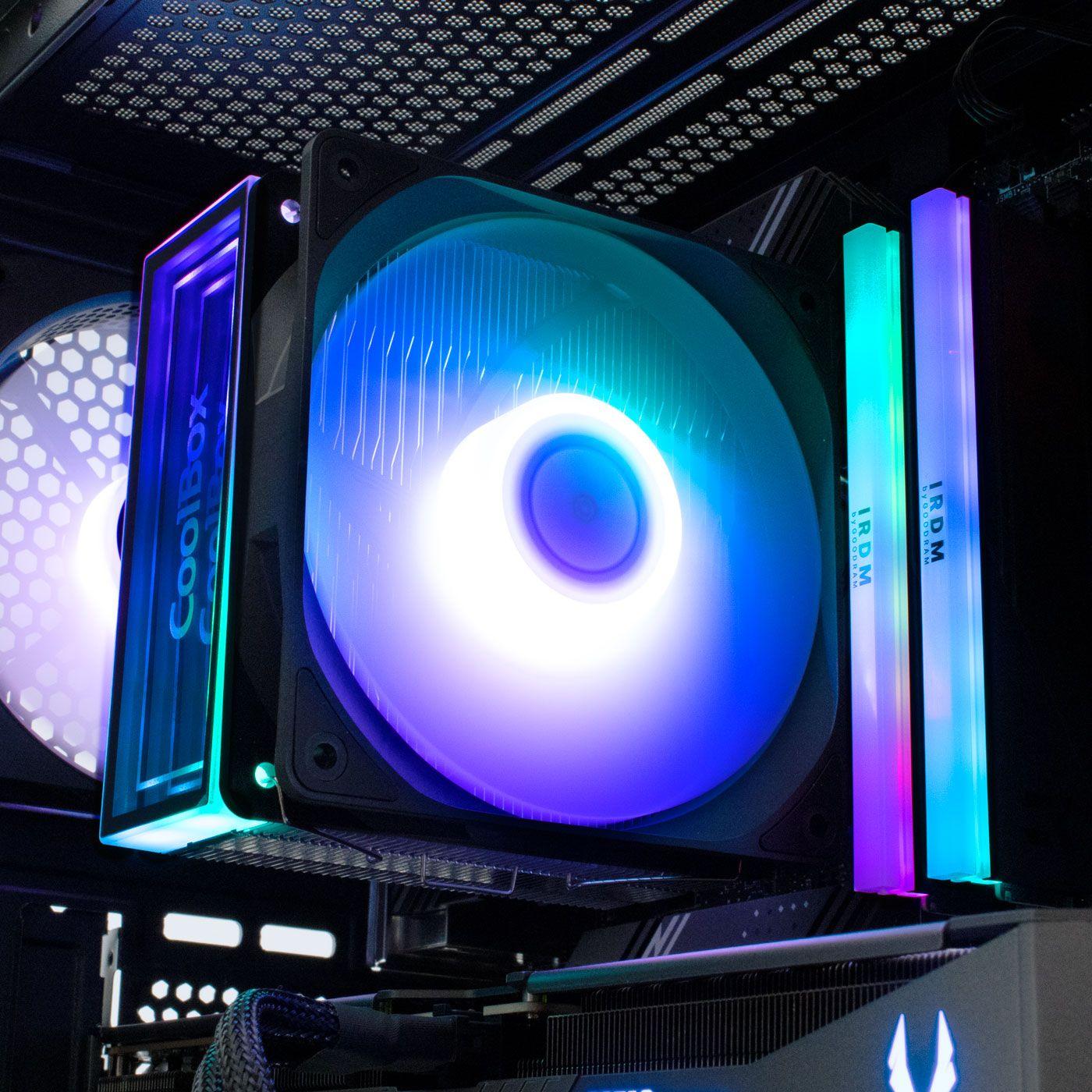 Dissipador de CPU COOLBOX Infinite Air120 (120 mm - 1800 RPM - Multi - Alumínio e Preto) — miniatura 9