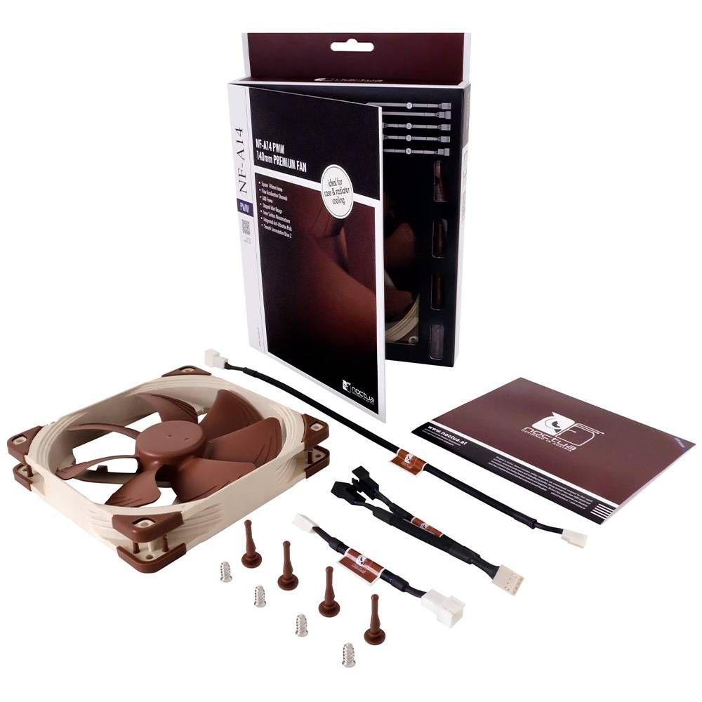 Ventoinha NOCTUA NF-A14-PWM (Plástico - Castanho), miniatura 2