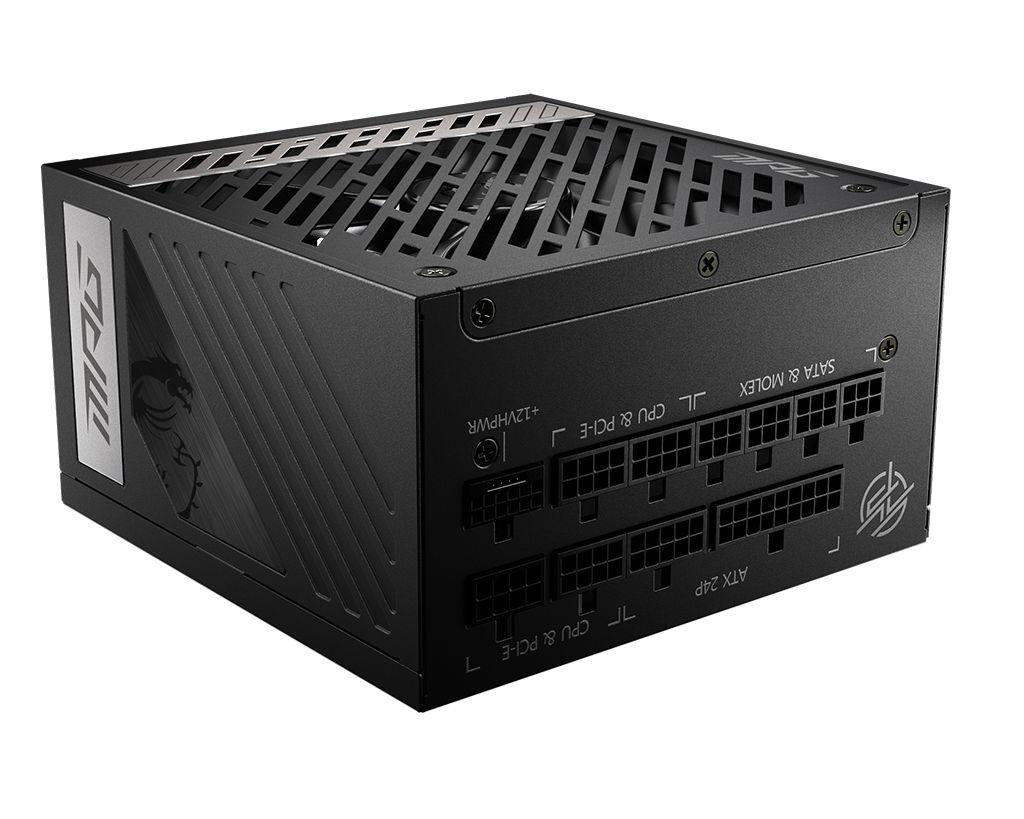 Fonte de Alimentação MSI MPG A1000G PCIE5 (ATX - 1000 W - 80 PLUS Gold - Preto)