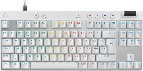 Teclado LOGITECH G PRO X TKL RAPID (CH - USB - Com fios - Branco)