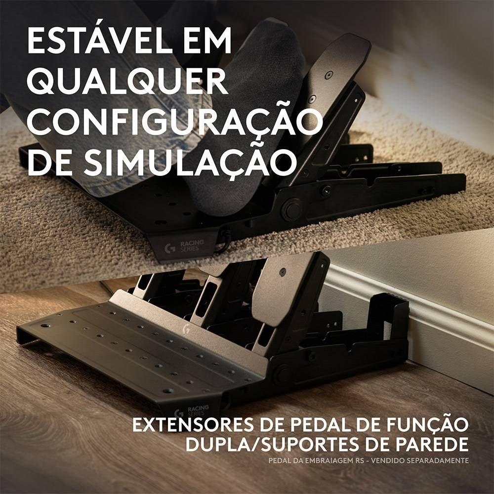 Conjunto de Pedais LOGITECH RS Pedals Gas/Brake (PRO/RS50 - Com fios - Preto) — miniatura 5