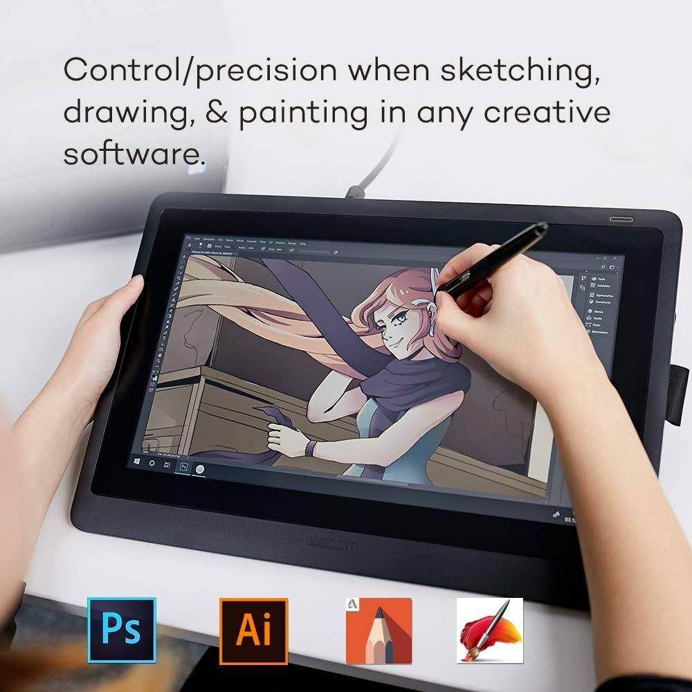 Mesa Digitalizadora WACOM Cintiq 16 (Full HD 15,6" - Preto), miniatura 3
