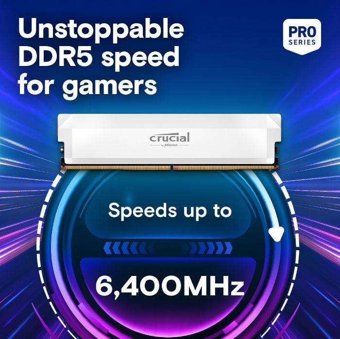 Kit de Memória RAM CRUCIAL Pro Overclocking CP2K16G64C38U5W (6400MHz - 32 GB - DIMM) — miniatura 2