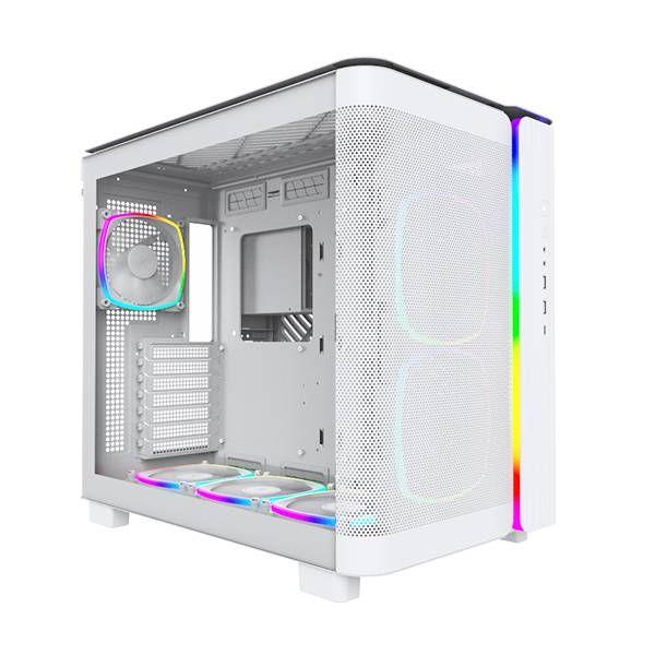 Caixa PC MONTECH King 95 PRO ARGB (ATX, micro ATX, Mini-ITX - ATX, SFX, SFX-L - Midi Tower - Branco) — miniatura 2