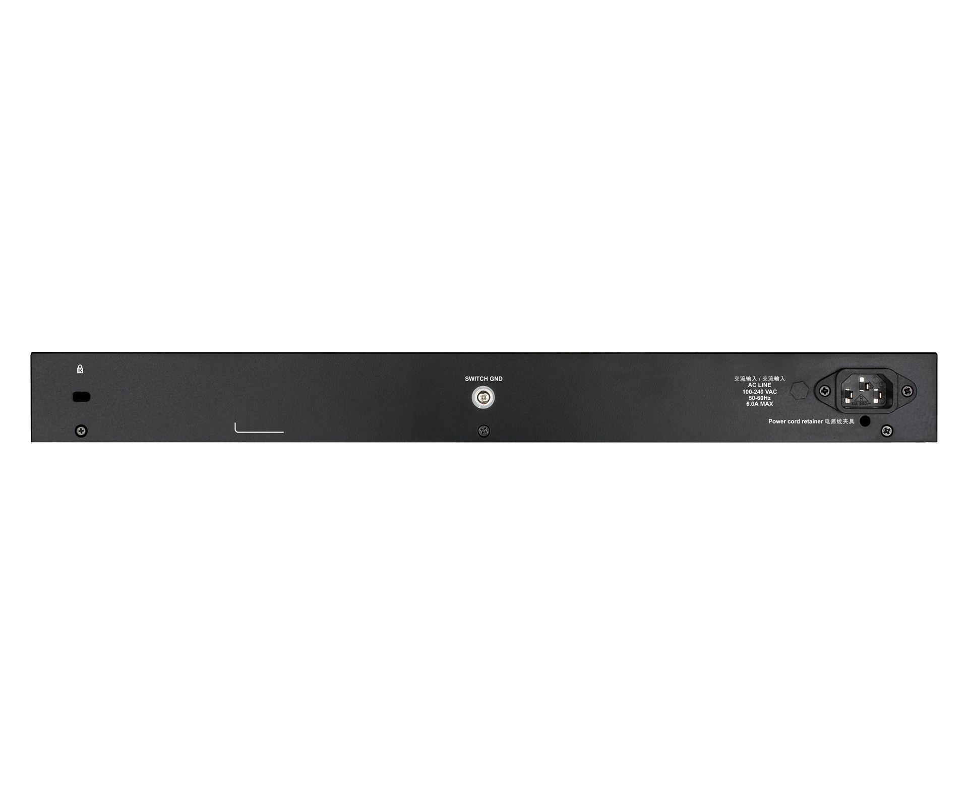 Switch D-LINK DGS-1250-28XMP/E (Gigabit Ethernet - 12 MB - 128 Gbit/s - Preto) — miniatura 3