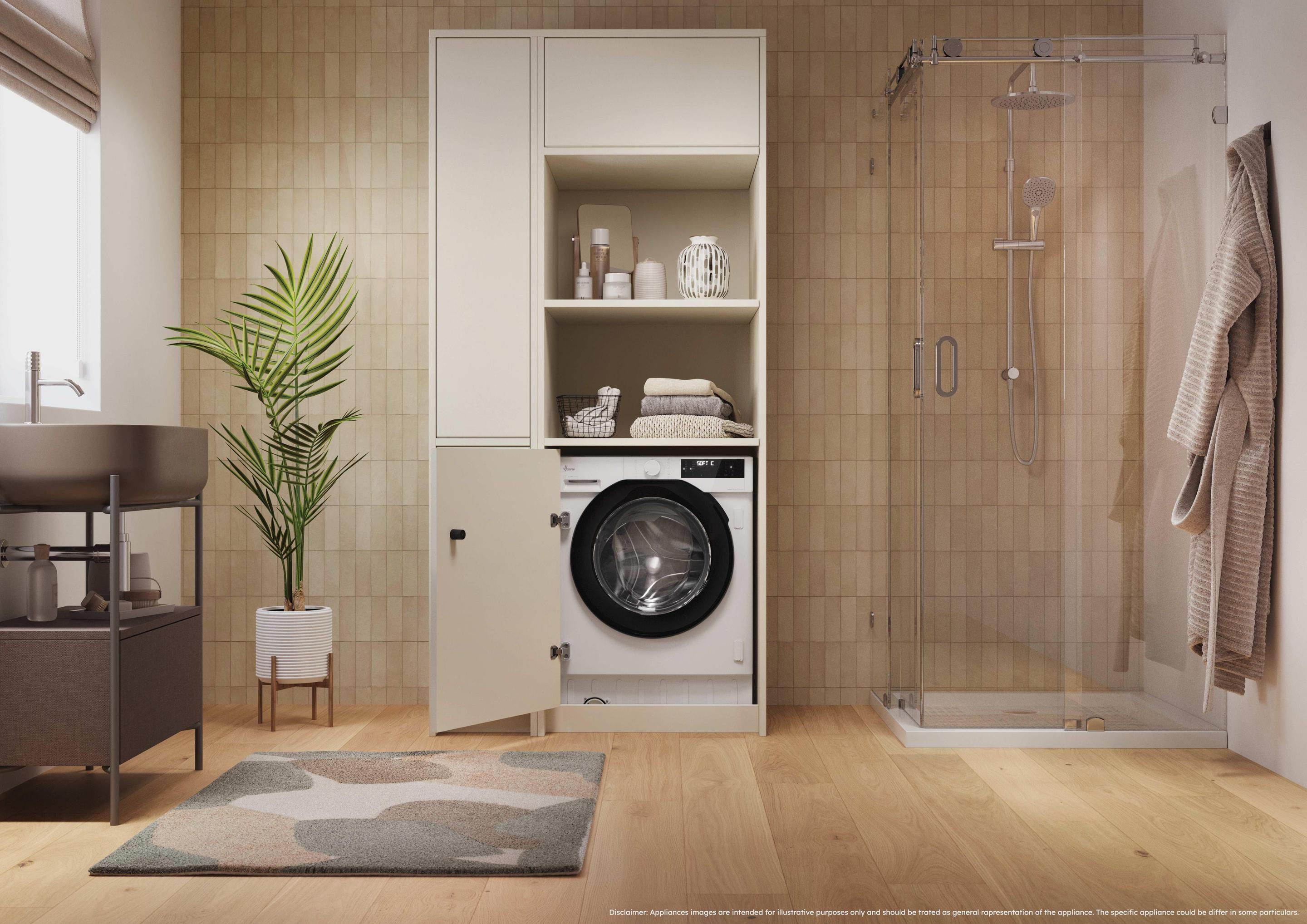 Máquina de Lavar Roupa Encastre HOOVER BH4S69M6DB9JS (1600 RPM - B - A - Branco) — miniatura 7