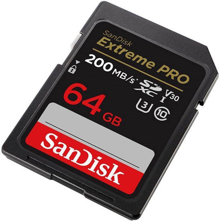 Cartão de Memória SANDISK Extreme PRO (64GB - Classe 10 - Até 200 MB/s - Preto), miniatura 3