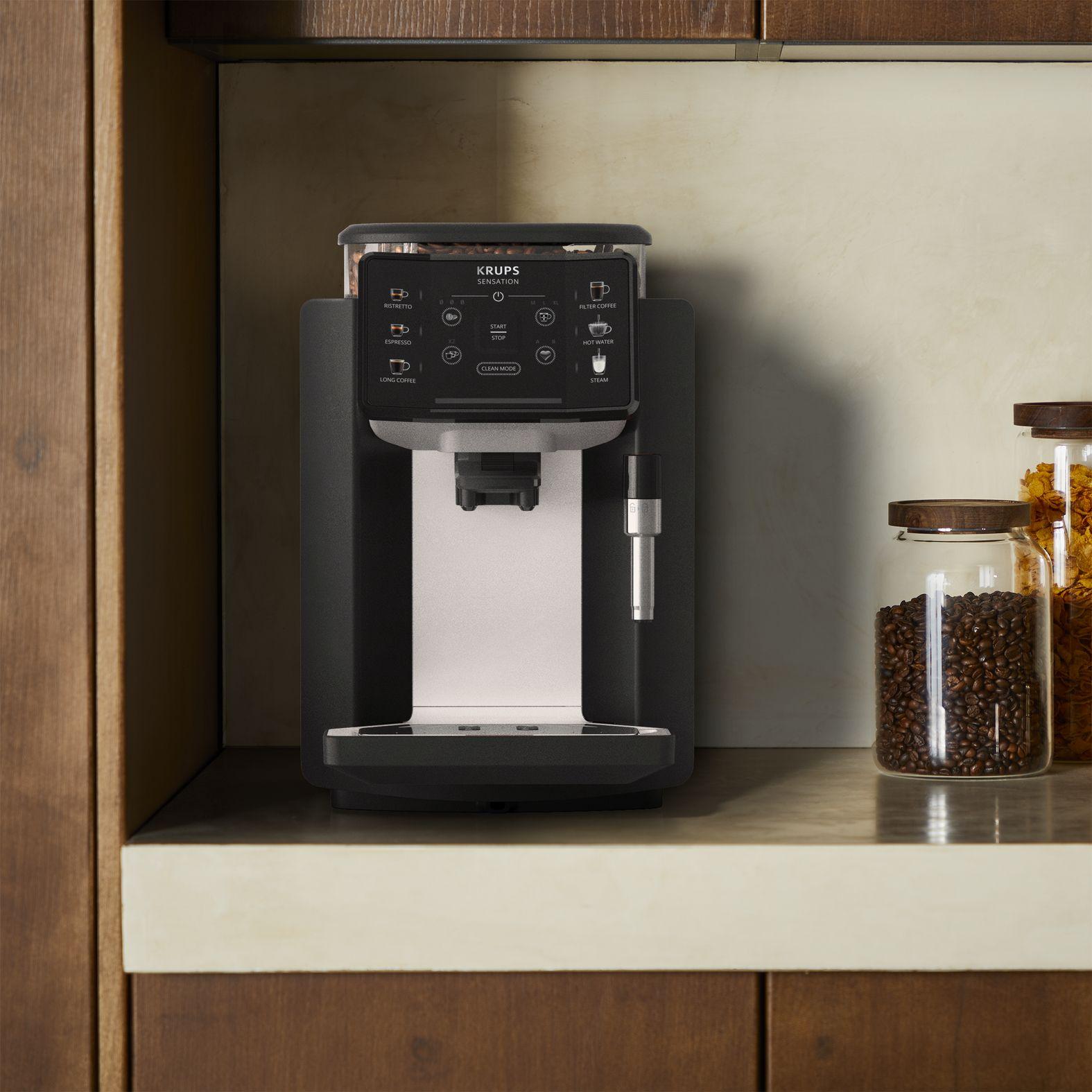 Máquina de Café Automática KRUPS EA910A10 (Grãos de café - 1450 W - 15 bar - Preto/Cromado) — miniatura 3