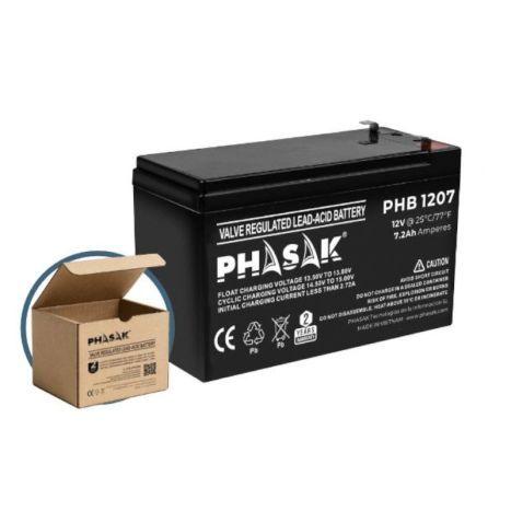 Bateria para UPS PHASAK PHB 1207 (PHASAK UPS/UPS - F2 - Preto) — miniatura 4