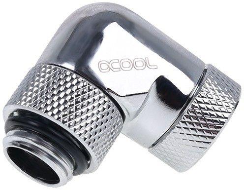 Adaptador Angular Rotativo ALPHACOOL Eiszapfen 17261 (90° - G1/4 macho para G1/4 fêmea - Cromado) — miniatura 3