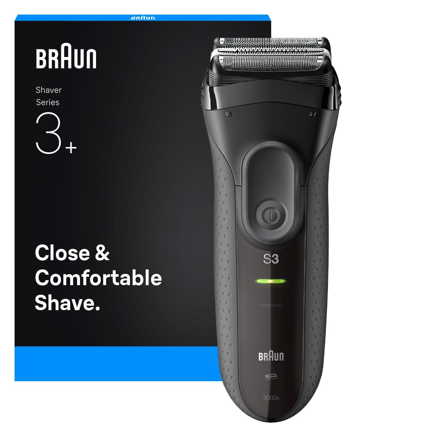 Máquina de Barbear BRAUN Series 3 3000s (Cinzento)