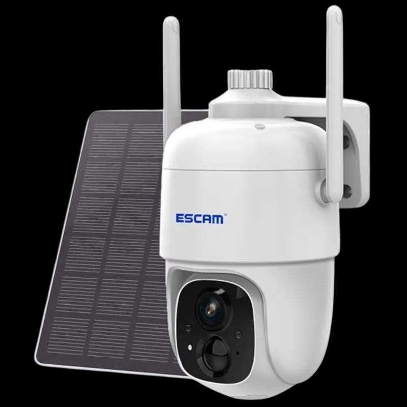 Câmara de Vigilância IP ESCAM G24 (3 MP - Wi-Fi - Painel Solar - Branco)